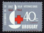 Sellos de America - Uruguay -  Centenario de la Cruz Roja Internacional