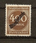 Stamps : Europe : Germany :  Sobrecarga Dienftmarke.