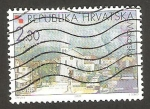Stamps Croatia -  vista de la villa de makarska