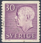Stamps Europe - Sweden -  Gustavo VI Adolfo de Suecia