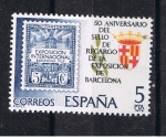 Sellos de Europa - Espa�a -  Edifil  2549  50 Aniv. del sello de recargo de la Expo. de Barcelona  
