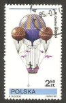 Stamps Poland -  globo aerostático, godard
