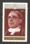 Stamps Rwanda -  papa pío XII