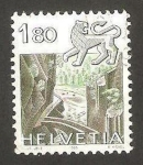 Sellos de Europa - Suiza -  1172 - Signo del Zodiaco, Leo