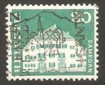 Sellos de Europa - Suiza -  818 - Casa Planta en Samedan