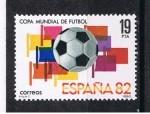 Sellos de Europa - Espaa -  Edifil  2571  Campeonato Mundial de Futbol  ESPAÑA´82