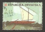 Stamps Croatia -  barco, de neretva
