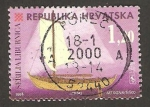 Stamps Croatia -  barco, serilia libunica