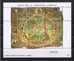 Sellos de Europa - Espaa -  Edifil  2591  Tapiz de la Creación. Gerona  Hojita de 6 sellos