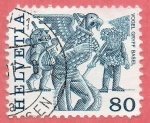 Stamps Switzerland -  Vogel Gryff Basel