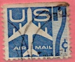 Stamps United States -  Correo aéreo