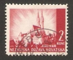 Sellos de Europa - Croacia -  catedral de zagreb