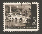 Sellos de Europa - Croacia -  el río neretva por konjic
