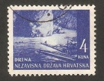 Stamps Croatia -  vista de drina