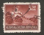 Stamps Croatia -  vista de trakoscan