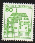 Stamps Germany -  Castillos y Palacios - Wasserschloss (Inzlingen)