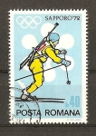 Stamps Romania -  Sapporo 72.