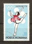 Stamps Romania -  Sapporo 72.