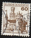 Stamps Germany -  Castillos y Palacios - Marksburg