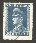 Stamps : Europe : Croatia :  ante pavelitch, croata fascista político