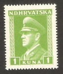 Stamps Croatia -  ante pavelitch, croata fascista político