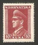Stamps Europe - Croatia -  ante pavelitch, croata fascista político