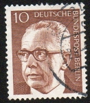 Stamps Germany -  Presidente Heinemann