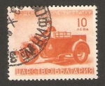 Stamps Bulgaria -  10 - Correos, en moto con sidecar