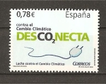 Stamps : Europe : Spain :  contra el Cambio Climatico.