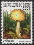 Stamps Africa - Benin -  SETAS-HONGOS: 1.114.024,00-Amanita rubescens - 