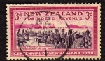 Stamps New Zealand -  Desembarco de los primeron inmigrantes