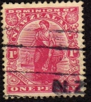 Stamps New Zealand -  Figuraa alegorica