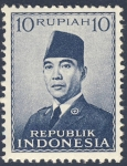 Sellos de Asia - Indonesia -  Achmed Sukarno