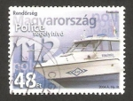Stamps Hungary -  día de la policía, motora rápida