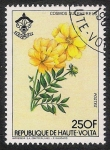 Stamps Africa - Burkina Faso -  FLORES: 6.121.004,00-Cosmos sulphureus