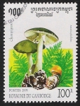 Stamps Cambodia -  SETAS-HONGOS: 1.124.011,00-Amanita phalloides