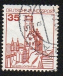Stamps Germany -  Castillos y Palacios - Castillo de Lichtenstein