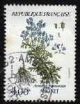 Sellos de Europa - Francia -  Aconit  Aconitium pyrenccicum