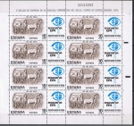 Stamps Spain -  Edifil  2719   Día del Sello  Minipliego de 8 sellos