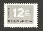 Sellos de America - Argentina -  cifra