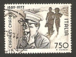 Stamps : Europe : Italy :  Charles Chaplin, productor, director, guionista, músico, actor