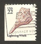 Stamps United States -  fauna, bocina rayo, caracol