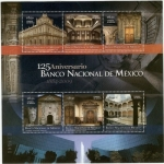 Stamps : America : Mexico :  125 Aniversario del Banco de México