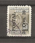 Stamps : America : Ecuador :  Sellos de Servicio Consular Sobrecargados.