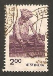 Stamps India -  tejiendo