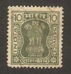 Sellos de Asia - India -  capitel del león de asoka, en samath