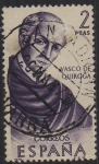 Stamps Spain -  forjadores de America-Vasco de Quiroga-1970