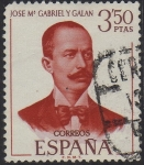 Sellos de Europa - Espa�a -  Literatos españoles-Jose Mª Gabriel y Galan-1970