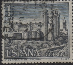Stamps Spain -  castillos de España-Cº de Valencia de Don Juan-1970