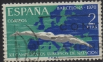 Sellos de Europa - Espaa -  XII campeonatos europeos de natación-1970